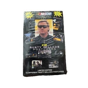 Rusty Wallace Postcard Set 3rd Annual NASCAR Ten‎ imited Edition Cards Sealed